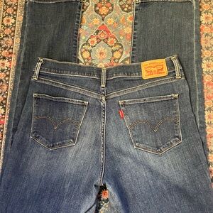 Levi's Women's Dark Blue Straight Leg Jeans